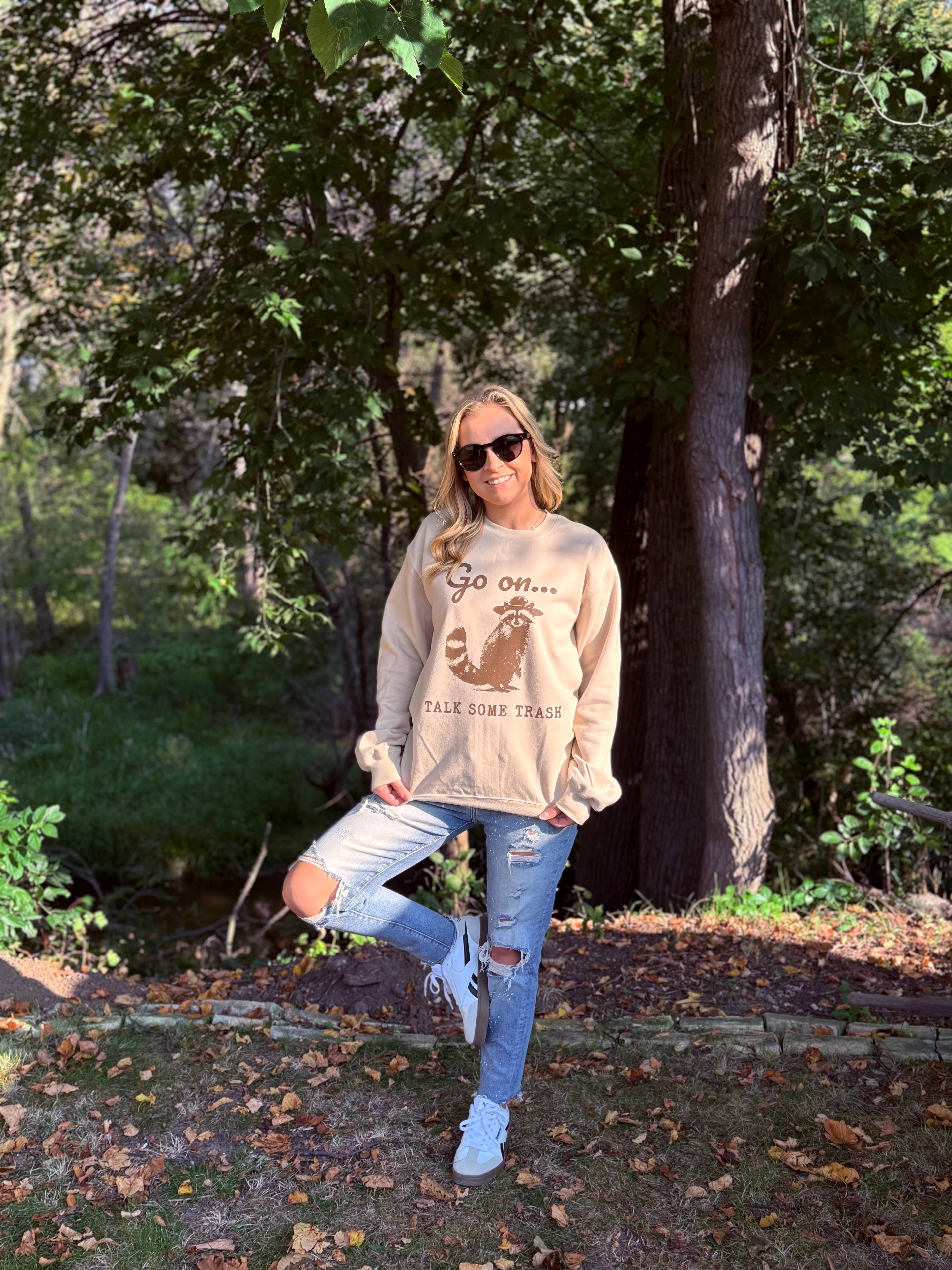 Talk some trash crewneck