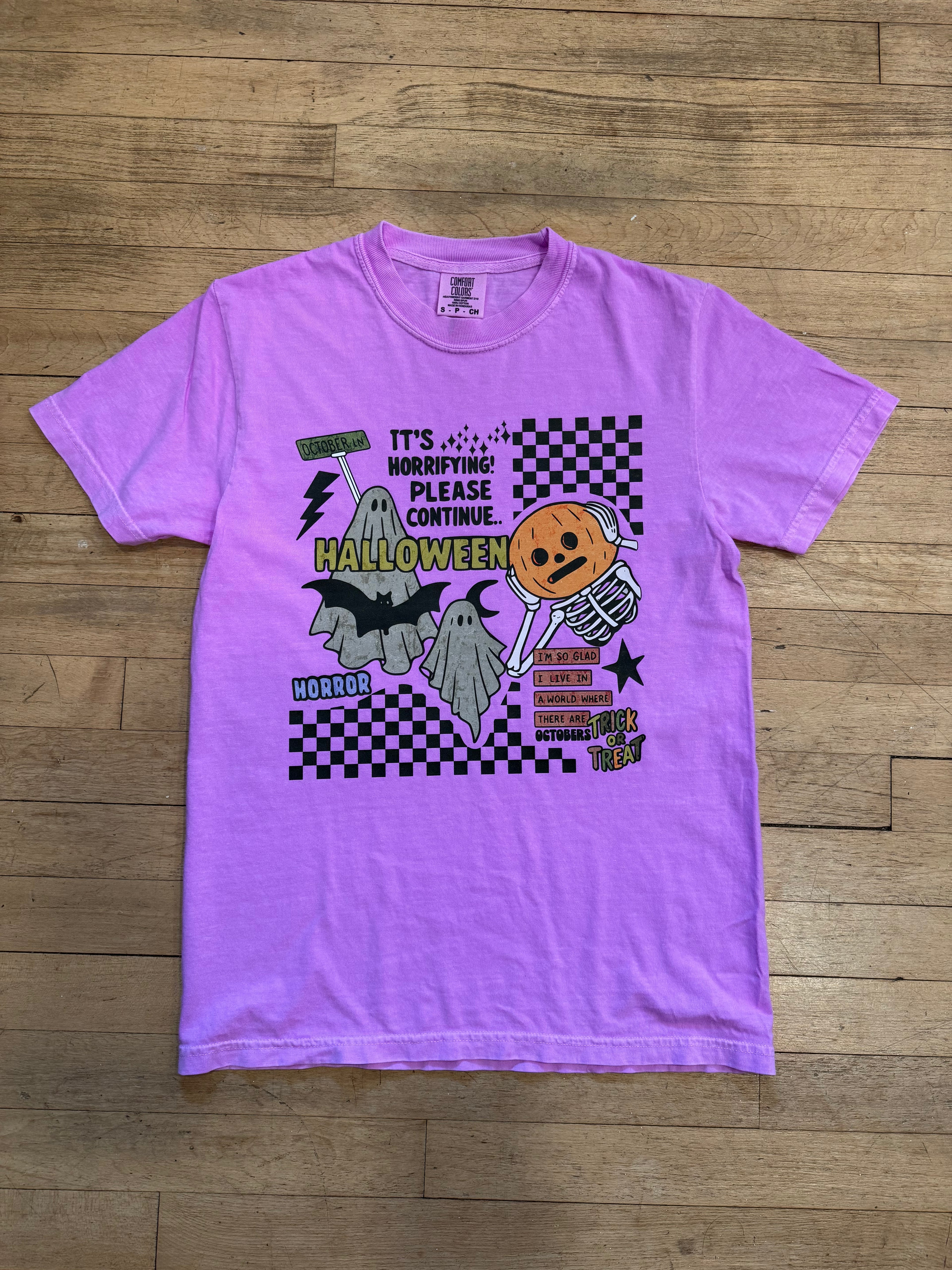 Halloween collage tee